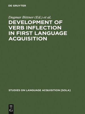 cover image of Development of Verb Inflection in First Language Acquisition